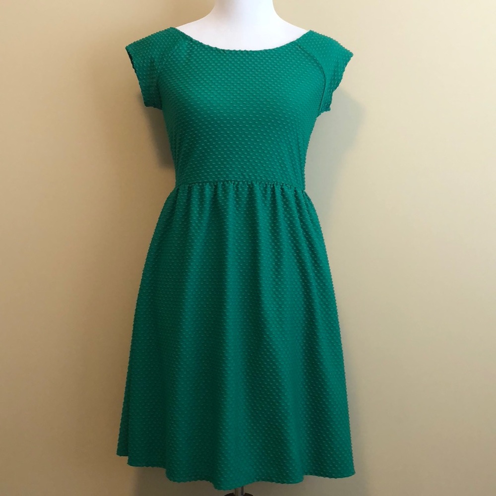 Kelly Green Stretch Fabric Xhilaration Dress